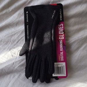 dark grey gloves